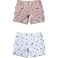 Giza Kids %100 Pamuklu Kız Çocuk Boxer Külot Iç Çamaşır 6lı Set