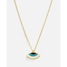 Meks Jewels Mineli Göz Gümüş Kolye