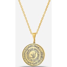 Meks Jewels Ayetel Kürsi Yazılı Gümüş Kolye