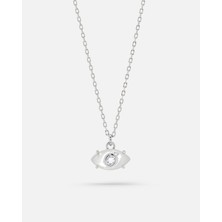 Meks Jewels Sedef Taşlı Gümüş Göz Kolye