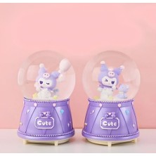 Akıllı Durak Ttt Kuromi Işıklı Müzikli Kar Küresi Orta Boy Model 3