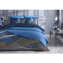 Özdilek Çift Kişilik Yatak Örtülü Nevresim Takımı Resumo Lacivert