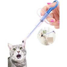 Kedi Köpek Hap Yutturma Enjektörü Yumuşak Hap Yutturma Aparatı Silikon Yedek Uçlu