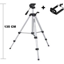 Ozcmax Tripod : Telefon ve Kamera Tutucu Ayak + Telefon Tutucu - 105 cm