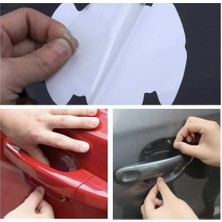 Ozcmax 8 Adet Araba Kapı Kolu Koruyucu Çizilme Önleyici Şeffaf Sticker Film Koruma Seti