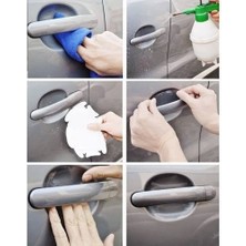 Ozcmax 8 Adet Araba Kapı Kolu Koruyucu Çizilme Önleyici Şeffaf Sticker Film Koruma Seti