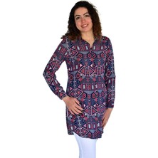 Kadın Nokta Desen Viscon Gömlek BGL-ST04242