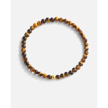 Meks Jewels Kaplan Gözü Taşlı Gümüş Bileklik