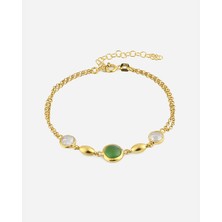 Meks Jewels Yeşim Taşı Gümüş Bileklik