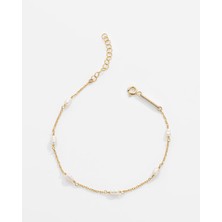 2 Karat Inci Taşlı Gümüş Serenity Bileklik