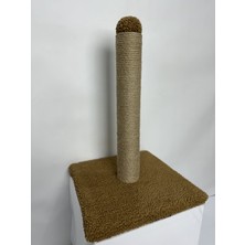 Koman Pontika Peluş Dokulu Yumuşacık Tekli Tırmalama Standart Boy Kedi Tırmalama Tahtası 42 cm Soft Sevilen Renkler