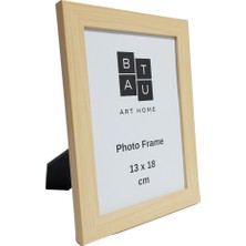 Batu Art Home Fotoğraf Çerçevesi 13 x 18  cm  Naturel Renk Korumalı Kırılmaz Pleksi Camlı Masaüstü Ayaklı ve Duvara Asılabilir