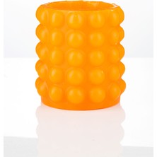 FerGlass Fener Mum Bubble Short Kırmızı Kavun Kokulu Dekoratif Mum