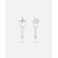 Meks Jewels Gümüş Yonca Küpe