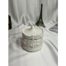 Lusora Design Atlı Karınca Beton Soya Mum Mumluk