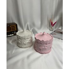 Lusora Design Atlı Karınca Beton Soya Mum Mumluk
