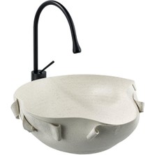 Lena Tezgah Üstü Lavabo (Mat Beyaz) EY-9102