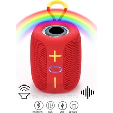 Blackbird Game Center Kırmızı Taşınabilir Ses Bombası Kablosuz Bluetooth Hoparlör Speaker Yüksek Sesli Acs-14