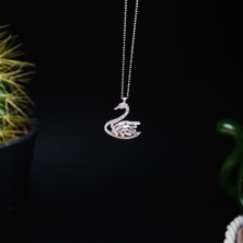 Star Silver Kuğu Kolye 952 Ayar Gümüş