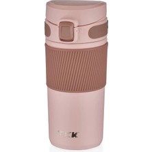 Vagonlife  T2001 Tkk Çelik Termos Süzgeçli Mug 450 ml Pembe