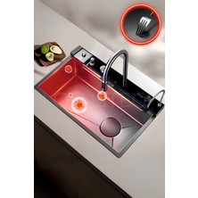 Lotustech Lotus Tech 11 Fonksiyonlu Premium 5 Tuşlu 2 Yıl Güvenceli Akıllı Şelale Evye honeycamb petek doku