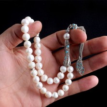 Takı925 925 Ayar Mineli Gümüş Püsküllü Doğal Inci Taşı Tesbih