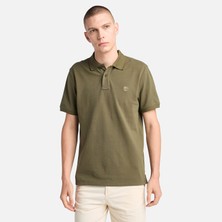 Timberland Mıllers Rıver Pique Short Sleeve Polo Erkek Yeşil Tshirt TB0A6VDPA581
