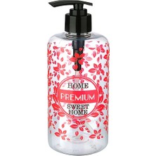 Ozcmax Şeffaf Sıvı Sabunluk Yuvarlak Plastik Pompalı 500 ml