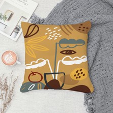 Çift Taraf Baskılı Gizli Di Özel Tasarım Süet Dokulu Kırlent Kılıfı Takımı 26