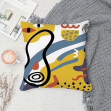 Çift Taraf Baskılı Gizli Di Özel Tasarım Süet Dokulu Kırlent Kılıfı Takımı 201