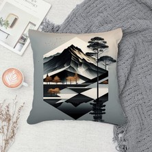 Çift Taraf Baskılı Gizli Di Özel Tasarım Süet Dokulu Kırlent Kılıfı Takımı 86