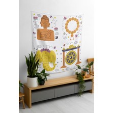 Bohem,yoga, Meditasyon,burçlar ve Mandala Temalı,  Duvar Örtüsü 115