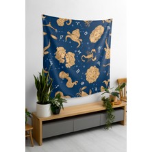 Bohem,yoga, Meditasyon,burçlar ve Mandala Temalı,  Duvar Örtüsü 118