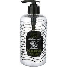 Ozcmax Şeffaf Sıvı Sabunluk Yuvarlak Plastik Pompalı 500 ml