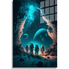 Marsilyan Space/uzay Yapay Zeka Özel Tasarım Cam Tablo Ofis, Mutfak Çocuk Odası, Salon 79