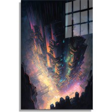 Marsilyan Space/uzay Yapay Zeka Özel Tasarım Cam Tablo Ofis, Mutfak Çocuk Odası, Salon 194