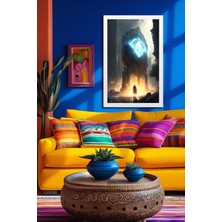 Marsilyan Space, Uzay, Yapay Zeka Mdf Plastik Çerçeveli Dekoratif Tablo 181