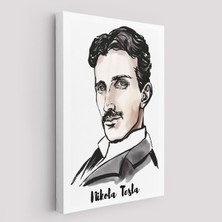 Nikola Tesla Dekoratif Kanvas Tablo 5917-5917