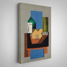 Pablo Picasso - Gitar, Şişe ve Meyve Kase TABLOSU-7317