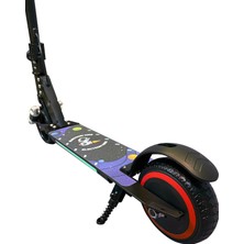 ELECTRONS5 Elektrikli Çocuk Scooter - 130W, LED Işıklı, Amortisörlü (Dizlik ve Dirseklik Hediyeli)