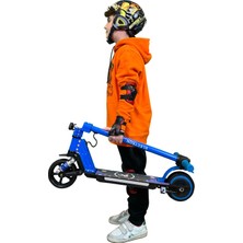 ELECTRONS5 Elektrikli Çocuk Scooter - 130W, LED Işıklı, Amortisörlü (Dizlik ve Dirseklik Hediyeli)
