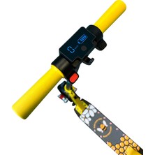 ELECTRONS5 Elektrikli Çocuk Scooter - 130W, LED Işıklı, Amortisörlü (Dizlik ve Dirseklik Hediyeli)