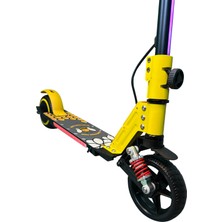 ELECTRONS5 Elektrikli Çocuk Scooter - 130W, LED Işıklı, Amortisörlü (Dizlik ve Dirseklik Hediyeli)