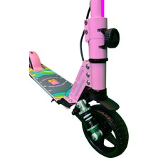 ELECTRONS5 Elektrikli Çocuk Scooter - 130W, LED Işıklı, Amortisörlü (Dizlik ve Dirseklik Hediyeli)