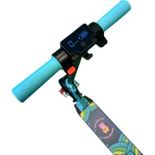 ELECTRONS5 Elektrikli Çocuk Scooter - 130W, LED Işıklı, Amortisörlü (Dizlik ve Dirseklik Hediyeli)