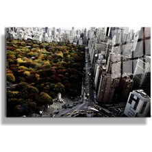 Marsilyan Şehirler ve Manzaralar, Yapay Zeka Destekli, 3D Dekoratif Baskı Yatay Cam Tablo 96