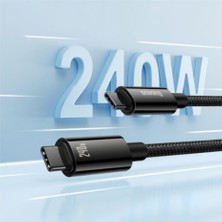 Baseus 240W PD 3.1 Type-C to Type-C Kablo 1m – MacBook, Telefon ve Tablet Uyumlu