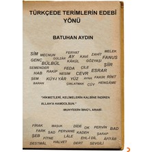 Cinius Yayınları   Türkçede Terimlerin Edebî Yönü  -  Batuhan Aydın