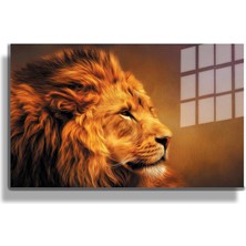 Marsilyan Eğlenceli Hayvanlar, Yapay Zeka Destekli, 3D Dekoratif Baskı Yatay Cam Tablo 566