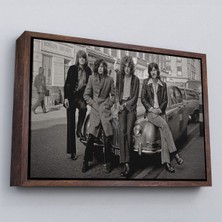 Marsilyan Çerçeveli LED Zeppelin Efsanesinin Arabası John Bonham Kanvas TABLO-5407